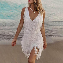Load image into Gallery viewer, Tassel Dress Sexy V
