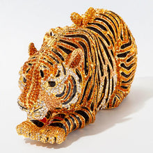 Load image into Gallery viewer, Tiger Crystal Evening Clutch
