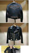 Load image into Gallery viewer, Chic Faux Leather Motorcycle
