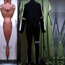 Load image into Gallery viewer, Casual Contrast Sports Suit w/ Zipper
